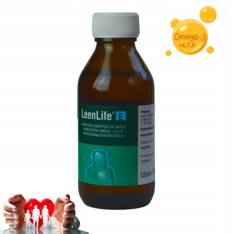 LeenLife 120 ml - Naturalna Omega-3 i 6 w Złotej Proporcji LeenLife 120 ml - Naturalna Omega-3 i 6 w Złotej Proporcji