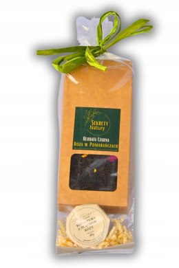 Różany upominek herbata Róża w Pomarańczach i konfitura zestaw prezentowy