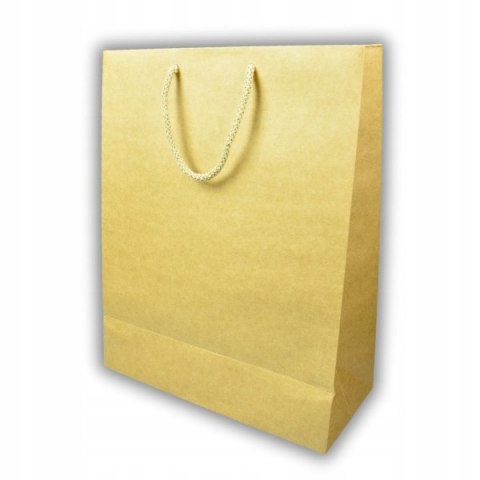 Torebka Świąteczna ręcznie zdobiona na prezent Skrzat Mikołaj Duża