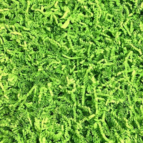 Wypełniacz ozdobny SizzlePak 100g zielony limonka papierowy dekoracyjny