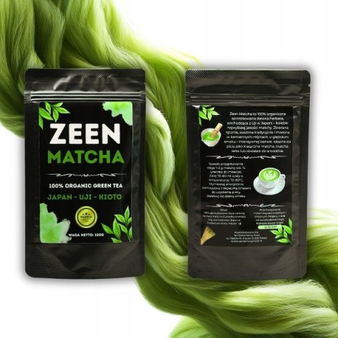 Zeen Matcha 100g - Zielona Herbata Japońska Premium 100% Organic Superfood