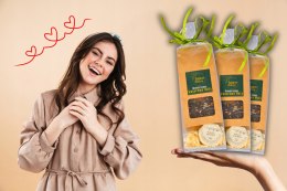 Zestaw prezentowy herbata Kwiatowa Nuta + maliny z rumem Upominek idealny