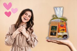 Zestaw prezentowy herbata, skórka pomarańczy i konfitury - upominek prezent