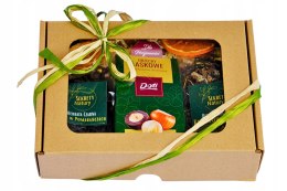 Zestaw prezentowy na Dzień Nauczyciela - herbaty & orzechy w czekoladzie